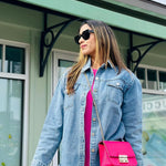 Zeagoo Jean Jackets Ripped Stretchy Denim Jean Jacket