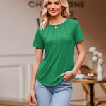 Zeagoo T-Shirt Short Sleeve Tops Casual Crew Neck Blouse (DE Only)