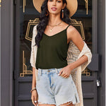 Zeagoo Tank Top V-Neck Sleeveless Summer Tops (DE Only)