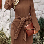 Zeagoo Women's Casual Knit Dress Long Sleeve Bodycon Dress