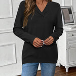 Zeagoo Sweaters for Women Long Sleeve Shirts V Neck Knit Pullover