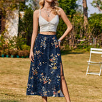 Zeagoo Skirt Women's Elegant Printed Skirt Boho Beach Skirt (DE Only)