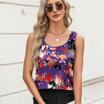 Zeagoo Silk Satin Tank Tops Scoop Neck Sleeveless Tops