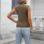 Zeagoo Women's 2024 Mock Turtle Neck Sweater Vest