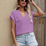 Zeagoo Women's Blouses Elegant Chiffon T-Shirt (DE Only)
