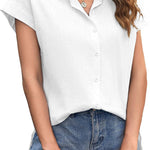 Zeagoo Women's Blouse Casual Short Sleeve Shirt (DE Only)