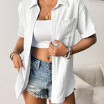 Zeagoo Short Sleeve Button Down Shirt Casual Loose Fit Blouses