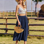 Zeagoo Long Women's Elegant Maxi Skirt with Pockets (DE Only)