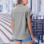 Zeagoo Short Sleeve Summer Tops Casual Button Down Shirts
