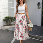Zeagoo Long Women's Elegant Maxi Skirt with Pockets (DE Only)