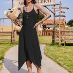Zeagoo Women Midi Dress Bohemian Beach Cover Up Dress