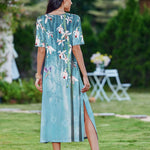 Zeagoo Women Floral Summer Dress Casual Beach Dress
