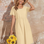 Zeagoo Summer Dress Women's Linen Dresses (DE Only)