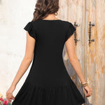 Zeagoo Women's Dress Round Neck Knee-Length Casual Dress (DE Only)