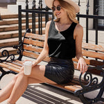 Zeagoo Satin Tops for Women UK Camisole Top Scoop Neck Vest