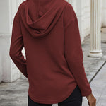 Zeagoo Women's Hoodie Long Sleeve V Neck Pullover Tops (DE Only)