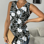 Zeagoo Women Eyelet Tank Tops Sleeveless Shirts V Neck Cute Top