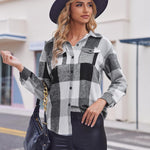 Zeagoo Women's Checked Shirt-Jacket