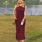 Zeagoo Maxi Dresses Summer Dress Sleeveless Beach Dress (DE Only)