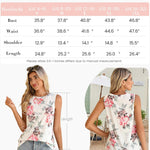 Zeagoo Summer Tank Top for Women Pleated High Neck Tops