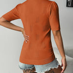 Zeagoo Short Sleeve Sweaters Soft Casual V Neck Pullover Tops