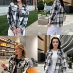 Zeagoo Women's Checked Shirt-Jacket (DE Only)