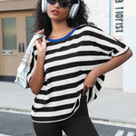 Zeagoo Women Short Sleeve T Shirts Round Neck Oversized Tee