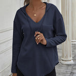 Zeagoo Women's Hoodie Long Sleeve V Neck Pullover Tops (DE Only)