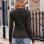 Zeagoo Long Sleeve T Shirts Casual V Neck Ribbed Tunic Tops