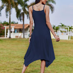 Zeagoo Women Midi Dress Bohemian Beach Cover Up Dress