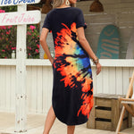 Zeagoo Maxi Dress with Pockets Short Sleeve Sundress