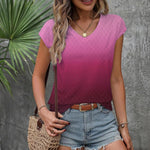 Zeagoo T Shirt Women's V-Neck Short Sleeve Blouse Top (DE Only)