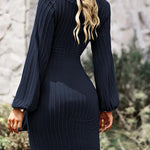 Zeagoo Women's Casual Knit Dress Long Sleeve Bodycon Dress