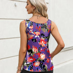 Zeagoo Silk Satin Tank Tops for Women Scoop Neck Sleeveless Tops