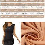 Zeagoo Summer Dress Sleeveless Bodycon Mini Dress (DE Only)