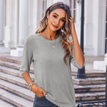 Zeagoo Loose Short Sleeve Tunic Tops Crochet Knit Pullover Sweater