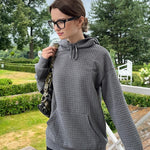 Zeagoo Hoodie Oversize Hoodie Casual Waffle Pullover (DE Only)