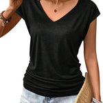 Zeagoo Tank Top Women's Elegant Pleated Tops (DE Only)