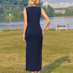 Zeagoo Maxi Dresses Summer Dress Sleeveless Beach Dress (DE Only)