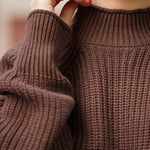 Zeagoo Women's 2024 Fall Turtleneck Sweaters Loose Knit Pullover