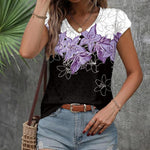 Zeagoo T Shirt Women's V-Neck Short Sleeve Blouse Top (DE Only)