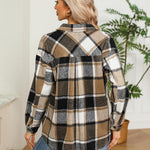 Zeagoo Women's Checked Shirt-Jacket