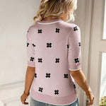 Zeagoo Short Sleeve Sweater Crew Neck Dressy Casual Soft Knit Tops