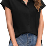Zeagoo Women's Blouse Casual Short Sleeve Shirt (DE Only)