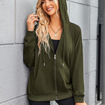 Zeagoo Lightweight Hoodies Full Zip Up Oversized Sweatshirts