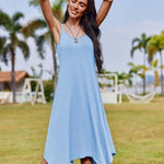 Zeagoo Women Midi Dress Bohemian Beach Cover Up Dress