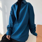 V-neck Layered Long-sleeved Shirt