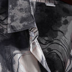 Men's Retro Abstract Print Casual Button Short Sleeve Shirt