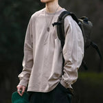 Loose Washed Crew Neck Casual Sweatshirt