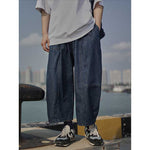 Cropped Loose-fitting Casual Jeans